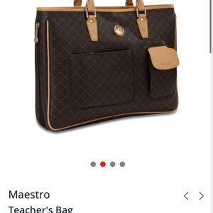 $340 NWOT Rioni Signature Teacher’s Bag in Brown Monogram Print